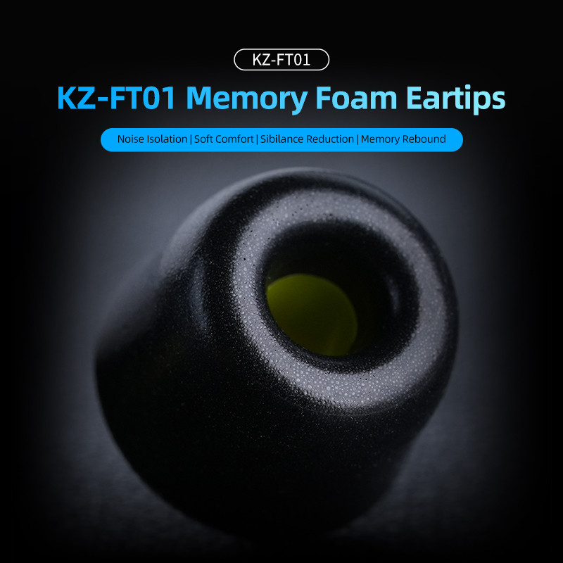 KZ FT01 High-End Memory Cotton - đánh giá và giá Earphone Foam Tip